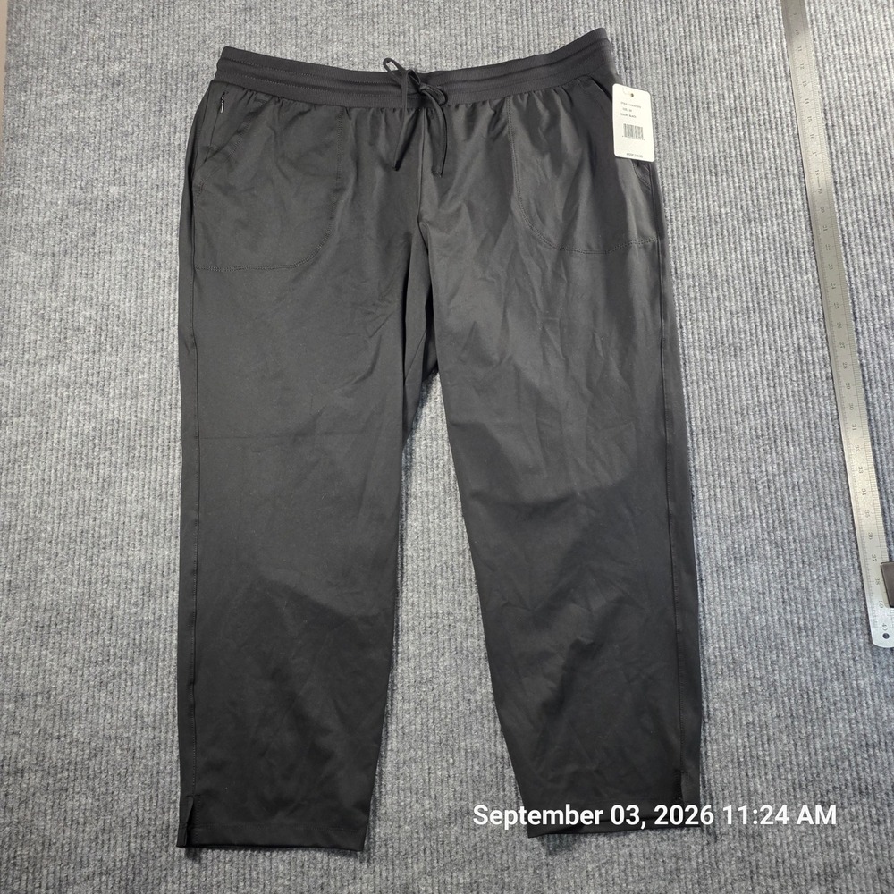 Zac & Rachel Woman Black Active Jogger Pants Plus Size 2X NWT